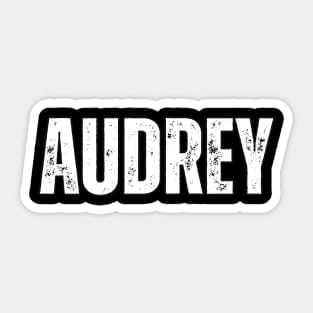 Audrey Name Gift Birthday Holiday Anniversary Sticker